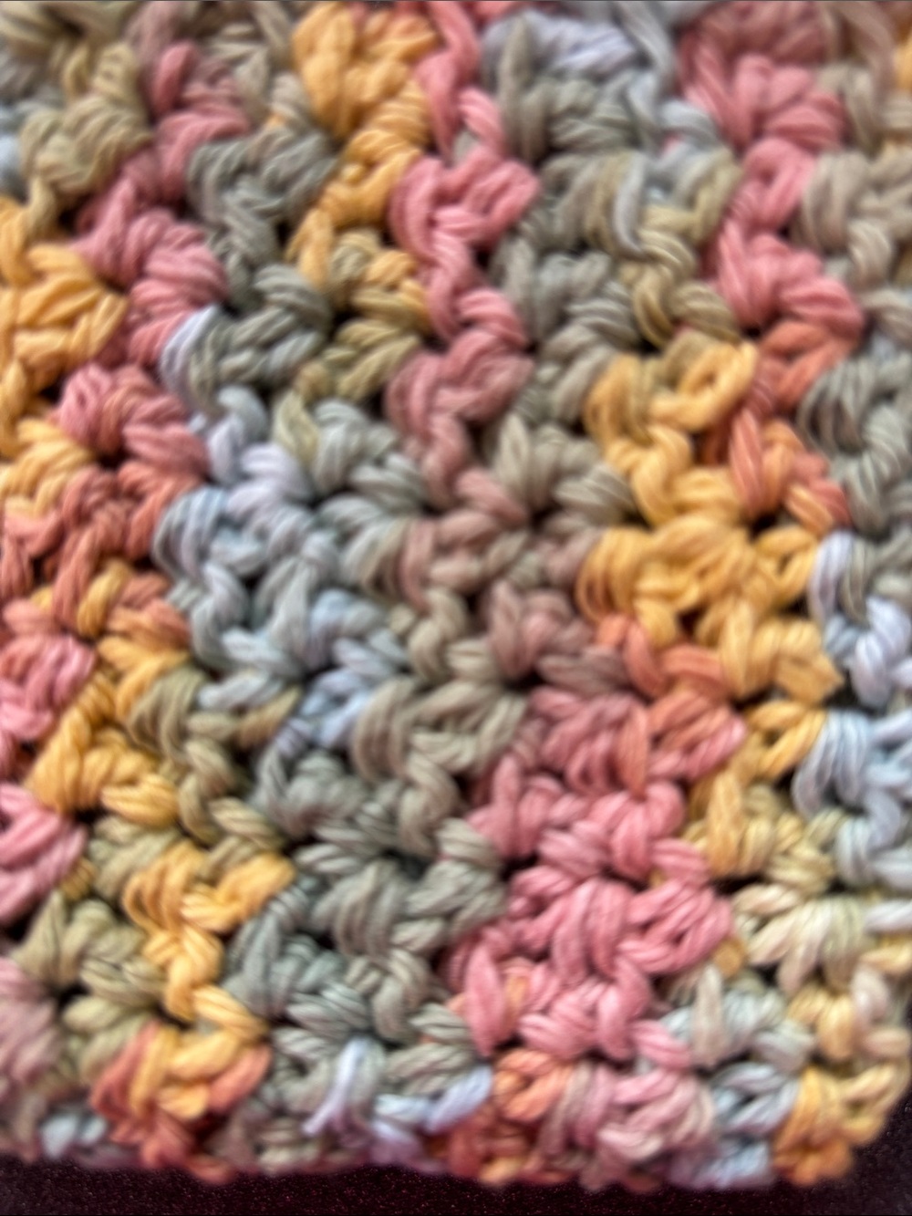 Handmade Multicolor Crochet Washcloth Set - Picture 3 of 7